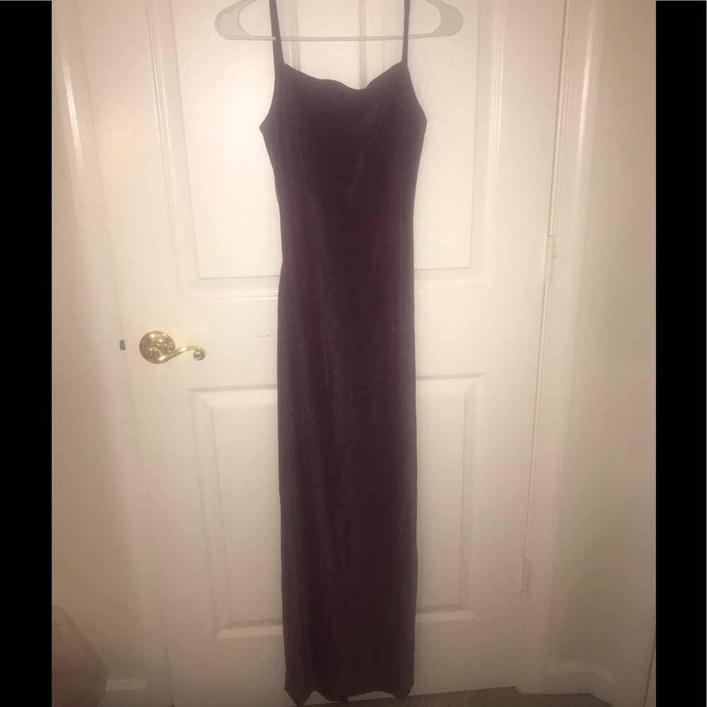 Gorgeous purple shimmer long dress